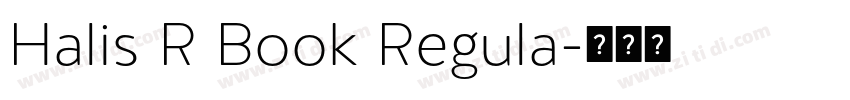 Halis R Book Regula字体转换